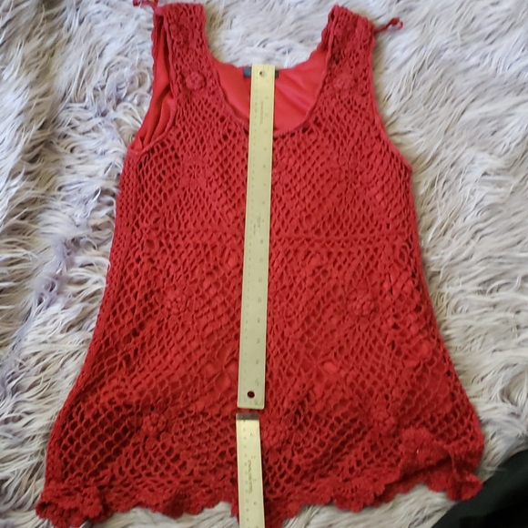 Red knit top - Picture 4 of 6